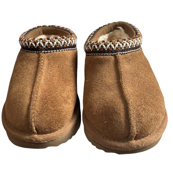 UGG Tasman Suede Slip-On Clogs Chestnut Brown Size 9T - Picture 9 of 12